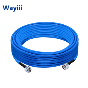 Cable Semi-Flexible Wayiii 12G de Baja Pérdida con Blindaje Espiral RG402 FEP, Conductor de Cobre, 50 Ohmios, N-<span class=keywords><strong>J</strong></span>/<span class=keywords><strong>JW</strong></span> Macho, Azul - Product Image 5