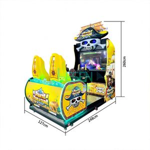 Nouvelle Machine de Jeu de Tir pour Parc d'Attractions, Jeu d'Arcade Interactif Pirate Treasure à Mouvement pour 2 Joueurs, Métal et Plastique, Garantie 1 An - Product Image 1