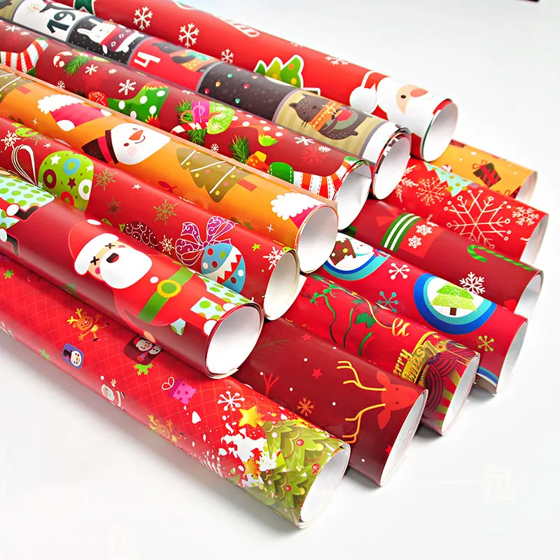 Christmas gift holiday christmas pattern wrapping paper printing wrapping paper