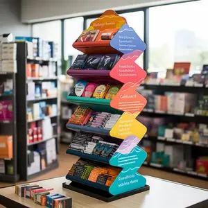 Benutzer definierte Karton Comic Book Store Display Stand Magazin Display Racks Papier Broschüren halter