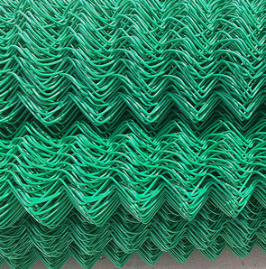 Anti-Corrosion PVC Coated Chain Link Fence, Framed Iron Diamond <b>Wire</b> <b>Mesh</b> Fence for Playground Construction Outdoor Isolation - Product Image 2