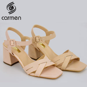 Damenschuhe High Heel Fashion Brandneue Designer Damenschuhe Square Open Toe Slippers Sommers andalen Kleid Schwarz Silber - Product Image 1