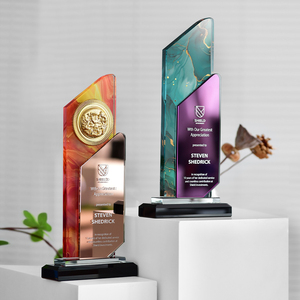 Trofeo de Cristal Artificial con Impresión UV Personalizada - Premios de Honor para Reuniones Anuales y Aniversarios con Personalización de Color - Product Image 4