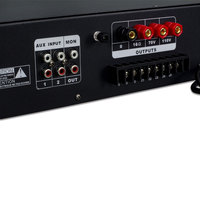 TianLai USB 80A Profesyonel Ev Ses Sistemi Amfisi 80W PA Mikser Amfi, Uzaktan Kumandalı 2 Bölgeli Ses Kontrolü ve Bas Tiz Ayarı ile