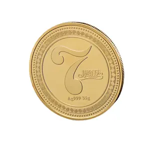 Moneda conmemorativa personalizada recuerdo en blanco latón oro plata Logo 3D Metal desafío moneda para grabado láser