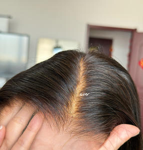 SHY HAIR 2026: Parrucche in pizzo HD senza colla con <span class=keywords><strong>capelli</strong></span> umani veri a nodo singolo <span class=keywords><strong>5.0</strong></span>, effetto cuoio capelluto, con nodi sbiancati - Product Image 1