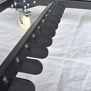 Ai-Cathlon Runder Klapptisch-Trolley, Runder Bankett-Tisch mit Stahlrahmen, Tisch-Rollwagen - Product Image 5