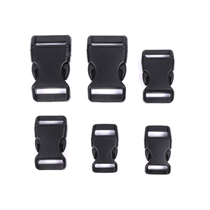 Black Snap Buckle 20mm Plastic Adjustable For <b>Bag</b> Diy <b>Accessory</b> Waterproof Wear Resistant - Product Image 2