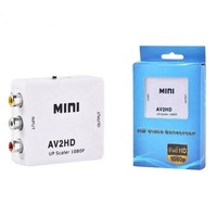 Convertisseur RCA vers HDTV 1080P en gros, adaptateur AV2HD avec logo personnalisé, vidéo audio composite CVBS pour anciens téléviseurs/PS2
