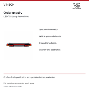 Conjunto de luces traseras LED (par) para Toyota Land Cruiser LC300 2022-2023 Configuración fotografiada - Product Image 6