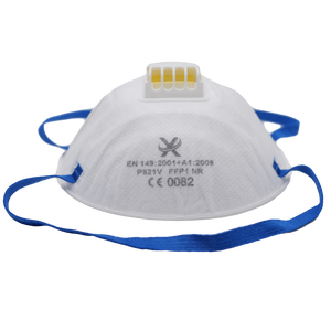 Masker Wajah FFP3 Nrd sekali pakai, Respirator debu Non-Woven dengan katup pernapasan - Product Image 4