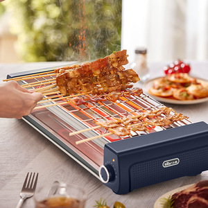 Grill électrique Little Bear DKL-Q21N1 1600W+ Plaque ondulée antiadhésive bleue Barbecue domestique pour une utilisation en intérieur et en extérieur - Product Image 2