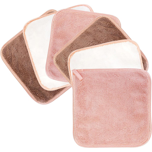 Serviette démaquillante réutilisable en microfibre avec logo personnalisé chiffon doux nettoyant pour le visage pour un usage domestique rouleau d'équerre pour le nettoyage du visage - Product Image 6