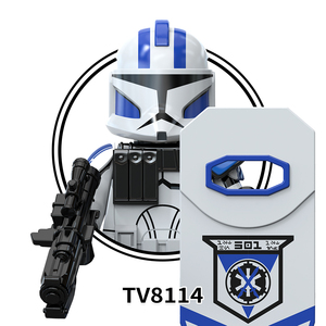 Sets <span class=keywords><strong>de</strong></span> Bloques <span class=keywords><strong>de</strong></span> Construcción <span class=keywords><strong>de</strong></span> Minifiguras <span class=keywords><strong>de</strong></span> Star Wars: Stormtrooper 212, Soldado Clon 501, Anakin Skywalker, Obi Wan, Juguetes para Niños TV6114-6116 - Product Image 4