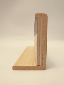 Personalizable <span class=keywords><strong>CPL</strong></span> laminado WPC puerta de madera contrachapada moldura jamba marco impermeable resistente a la humedad para villas hoteles - Product Image 5
