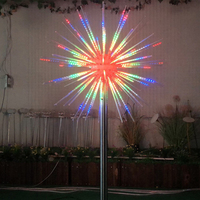Flash dynamique Feu d'artifice Motif Lumière 3D Numérique Tube Feux D'artifice Lampe Simulation Ambiance Festive Paysage Lampes