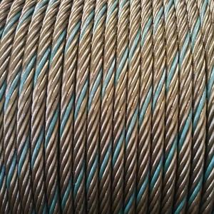 Cable de Acero Galvanizado de 6X25Fi+FC, un Solo Hilo, Azul, Acero para Conformado en Frío, Estándar AiSi, Certificado ISO - Product Image 1
