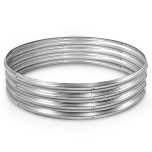 Jardinera Elevada Circular de Acero Galvanizado, Ecológica, Grande, <span class=keywords><strong>para</strong></span> Exteriores, <span class=keywords><strong>para</strong></span> Verduras, Flores, Hierbas, Hogar - Product Image 1