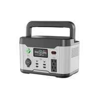 Station d'alimentation portable MJOO Batterie au lithium 600w Entrée CA 300w MPPT 200W 12-60V 12A Max pour camping-car, caravane, bateau