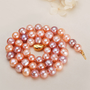 Collar de Perlas de Agua Dulce con Aleación de Cobre al por Mayor de Zhuji, con Colgante de Circonita y Cadena para Clavícula, Joyería Elegante para Mujer - Product Image 2