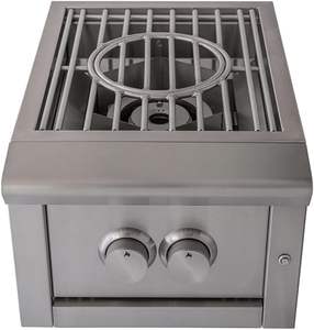 Quemador <span class=keywords><strong>de</strong></span> Alta Potencia para <span class=keywords><strong>Cocina</strong></span> Exterior Profesional, 2 Quemadores Ajustables, Quemador Lateral Moderno, Acero Inoxidable 304, Uso Comercial - Product Image 1