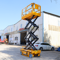 Plateforme élévatrice à ciseaux hydraulique électrique avec une hauteur de plateforme maximale de 6 m et une capacité de 450 kg