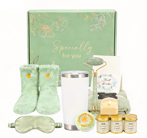 Coffret Cadeau de Noël et d'Anniversaire, Panier Cadeau Relaxation Spa Bain, Cadeau de Remerciement pour Amies, Épouse, Maman - Product Image 1