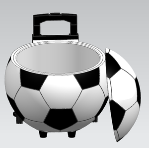 กล่องเก็บความเย็นสำหรับฟุตบอล พร้อมหูหิ้วและล้อ/รถเข็น - Product Image 3