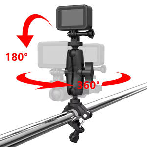 Adaptateur de bras magique Insta360 Go 3 X3 X2 avec pince de guidon de vélo à double rotule pour 12 11 10 9 8 7 6 <span class=keywords><strong>5</strong></span> 4 caméras Hero - Product Image 1