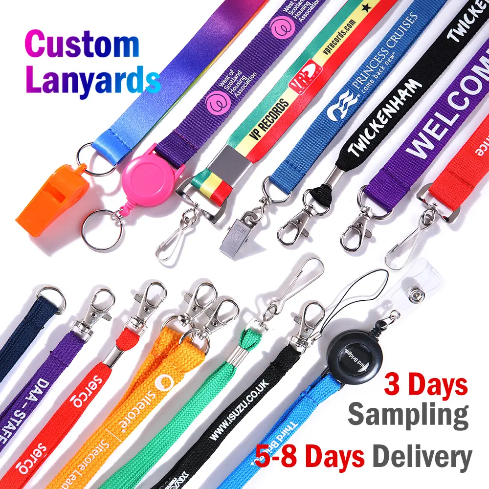 Aangepaste Lanyards Met Kaarthouders Lanyards Met Logo Custom Lanyard Met Id-Kaart Badge Houder