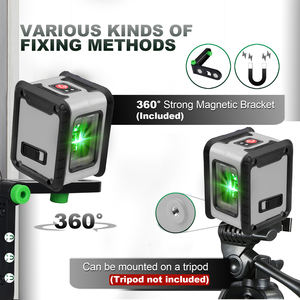 Endüstriyel sınıf 360 derece döner lazer seviyesi inşaat ve DIY projeleri için 2 satır Tripod ile yerel avrupa depo - Product Image 4