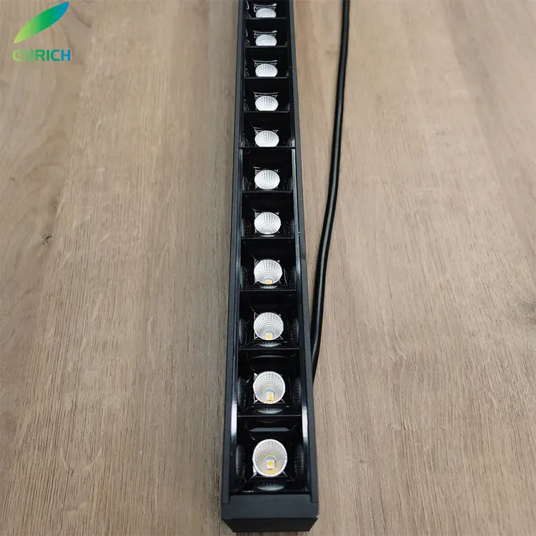Up & down LED Dimmable 35mm profil LED lumière linéaire en aluminium LED suspension pour bureaux