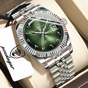 Relógio de Pulso Masculino de Luxo Poedagar 845 com Caixa em Aço Inoxidável e Bracelete à Prova d'Água - Product Image 1