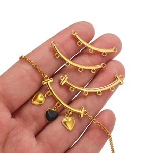 ตัวเชื่อมต่อแบบโค้งหลายวง |   สแตนเลสสตีลชุบทอง 18K PVD แบบโค้ง สำหรับทำสร้อยข้อมือ สร้อยคอ DIY - Product Image 4