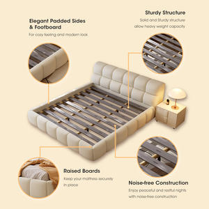 Modern Stable Foundation Solid Wood <b>Divan</b> Bed Leathaire <b>Headboard</b> Ottoman Gas Lift Wooden Platform Upholstered Storage Bed Frame - Product Image 3