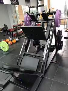 Machine à presser les jambes et à faire des squats <span class=keywords><strong>hack</strong></span> 2-en-1 à charge libre, pour l'entraînement de force des cuisses et des mollets à 45 degrés, pour usage commercial et domestique - Product Image 5