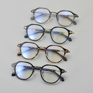 Film "Infernal Affairs" Hong Kong Style rétro sombre myopie cadre pour les yeux italien <span class=keywords><strong>de</strong></span> haute qualité acide acétique main sol papillon cadre - Product Image 2