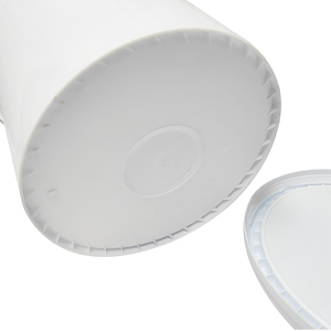 Bền Nhiệm Vụ Nặng Nề 5 Gallon Xô Có Thể Tái Chế Trắng Nhựa Xô Nắp Thùng - Product Image 5