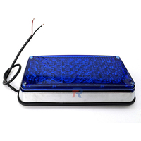 Hot Sale New Style 42 LED Rechteck Blau Krankenwagen Blitzlicht Öffentlicher Verkehr Notfall Auto Warn zubehör