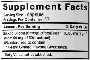 Supplementen Nu Private Label Oem/Odm Groothandelsprijs Ginkgo Biloba Extract Capsules 500Mg Biologische Ginkgo Biloba Capsules - Product Image 3