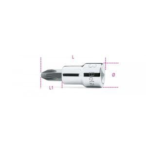 BETA - 009100472 3/8 ''Controladores de enchufe para cabeza cruzada Phillips®Tornillos (paquete múltiple)-EAN 8014230033242 HAND SOCKETS 3/8" - Product Image 1