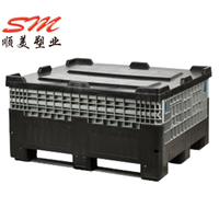 Emballage personnalisable, durable, écologique, boîte de palette logistique pliable, réutilisable, conteneur de stockage pliable, empilable