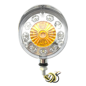 Đuôi Sau Phanh Dừng Đánh Dấu Đèn Báo Xe Tải Trailer LED Vòng Phản Xạ Đèn Trắng 12V 24V - Product Image 2