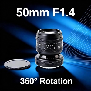 Objectif vidéo 50mm F1.4 plein format avec rotation 360° pour Sony E, Canon RF, Nikon Z - Fabrication OEM, vente en gros, personnalisation - Product Image 1