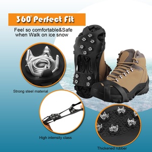 Crampons à <span class=keywords><strong>glace</strong></span> crampons de Traction de neige crampons, poignées de <span class=keywords><strong>glace</strong></span> et de neige sur la <span class=keywords><strong>chaussure</strong></span>/<span class=keywords><strong>chaussure</strong></span> crampons de Traction de botte pointes en caoutchouc <span class=keywords><strong>pour</strong></span> hommes et femmes HA01558 - Product Image 3