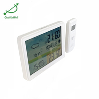 Thermomètre de Station météo avec horloge/Station de prévision/calendrier/rétro-éclairage