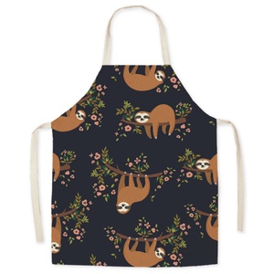 Eco-Friendly Cartoon Sleeveless <b>Kitchen</b> <b>Apron</b> Reusable for Home Restaurant & Supermarket Use - Product Image 4