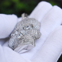 925 argent personnaliser pendentif glacé Hip Hop bijoux fins VVSD Moissanite Pass diamant testeur nom LOGO lettre pendentifs pour lui