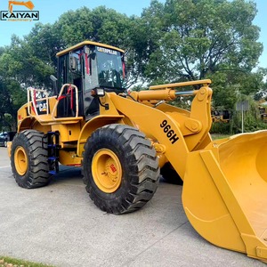 Chargeuse sur pneus CAT 966H d'occasion, chargeuse frontale, équipement de construction lourd, en stock, bon état, en vente - Product Image 4