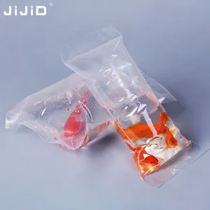 كيس من البلاستيك الشفاف من JIJID لترويج المأكولات البحرية وحوض السمك والأكسجين والأكسجين والسمك الحي والجمبري كيس تعبئة